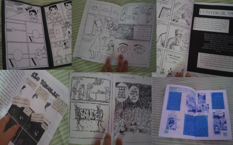 Exemplo do miolo dos quadrinhos produzidos pela turma da Oficina de Quadrinhos - UFAL